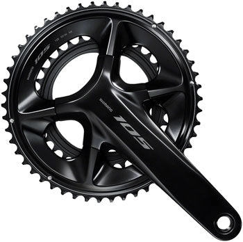 105 FC-R7100 Crankset - 160mm 12-Speed 50/34t 110 Asymmetric BCD Hollowtech II Spindle Interface BLK