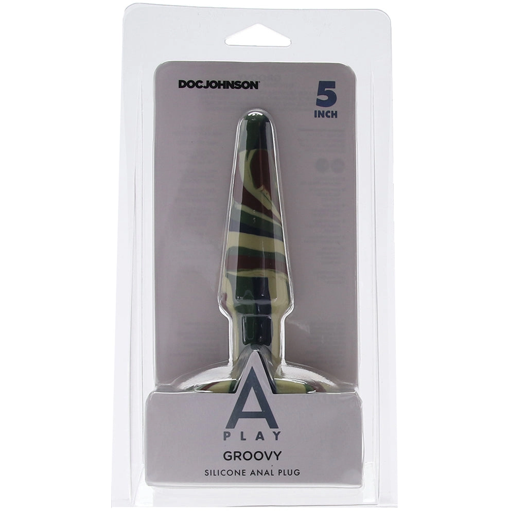 A-Play Groovy 5 Inch Anal Plug in Camo