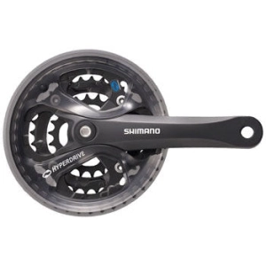 Acera FC-M361 Crankset - 170mm 7/8-Speed 42/32/22t 104/64 BCD Square Taper JIS Spindle Interface BLK