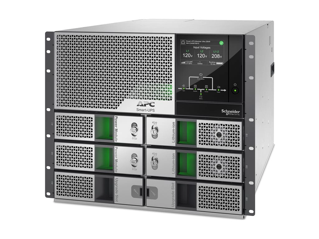 APC Smart-UPS Ultra - UPS (rack-mountable) - scalable to 15kW N 1, modular, redundant, touchscreen, network management card - SRYL10K15RMXLT