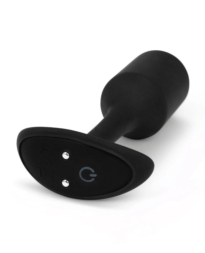 b-Vibe Vibrating Weighted Snug Plug M - Black