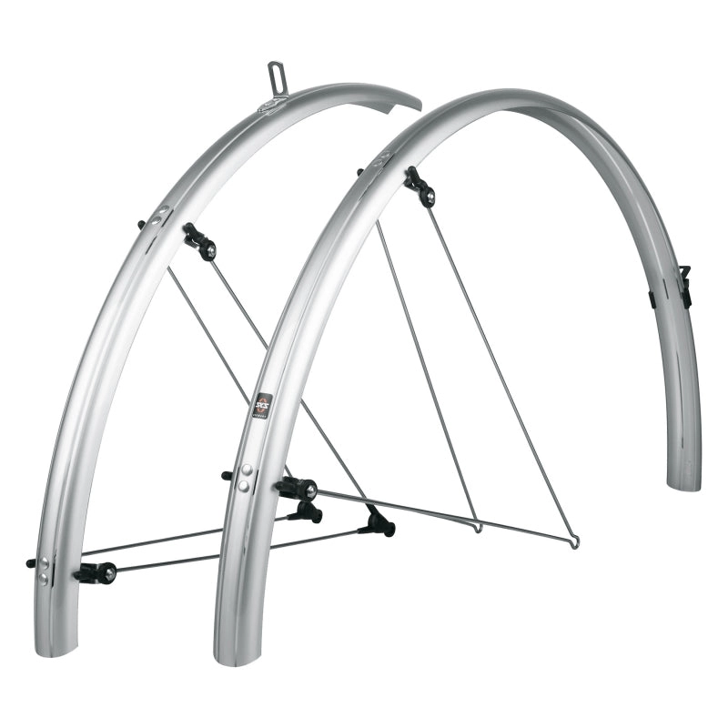 B35 Bluemels Full Coverage Fender Set - 35mm 700 x 20-28 Silver