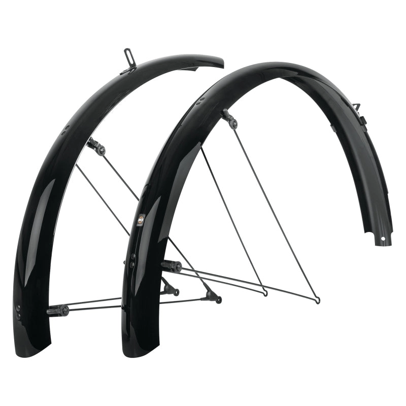 B65 Bluemels Full Coverage Fender Set - 65mm 27.5/29/700 x 2.25  Black