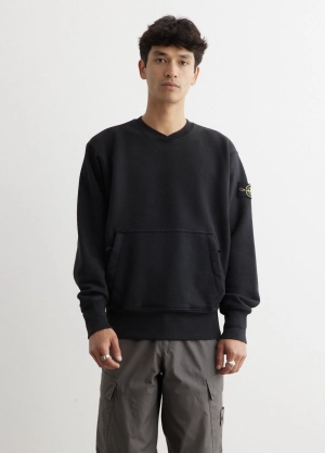 Badge Pouch Pocket Oversized Sweatshirt