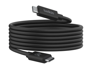 Belkin - USB cable - 24 pin USB-C (M) to 24 pin USB-C (M) - USB 2.0 / USB 3.0 / USB 3.2 / USB 4.0 /Thunderbolt 3 / Thunderbolt INZ004BT2MBK