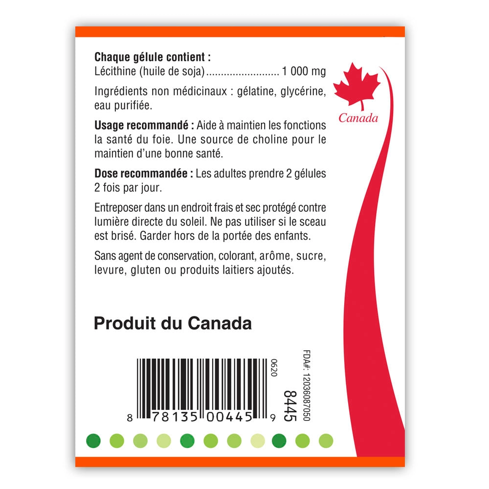 BILL Natural Sources® Natural Lecithin 1000mg Softgels
