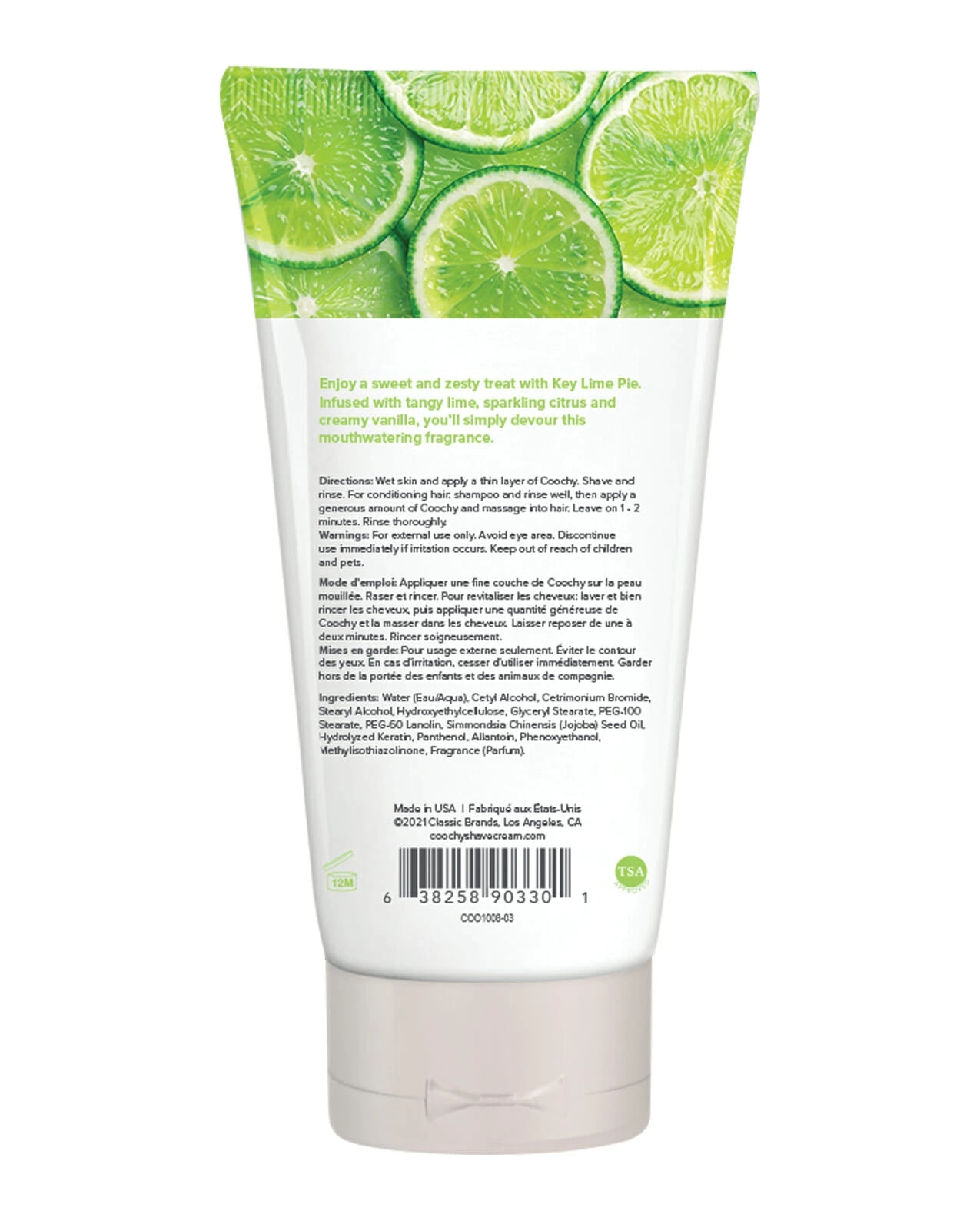 COOCHY Oh So Smooth Shave Cream Key Lime - 3.4 oz