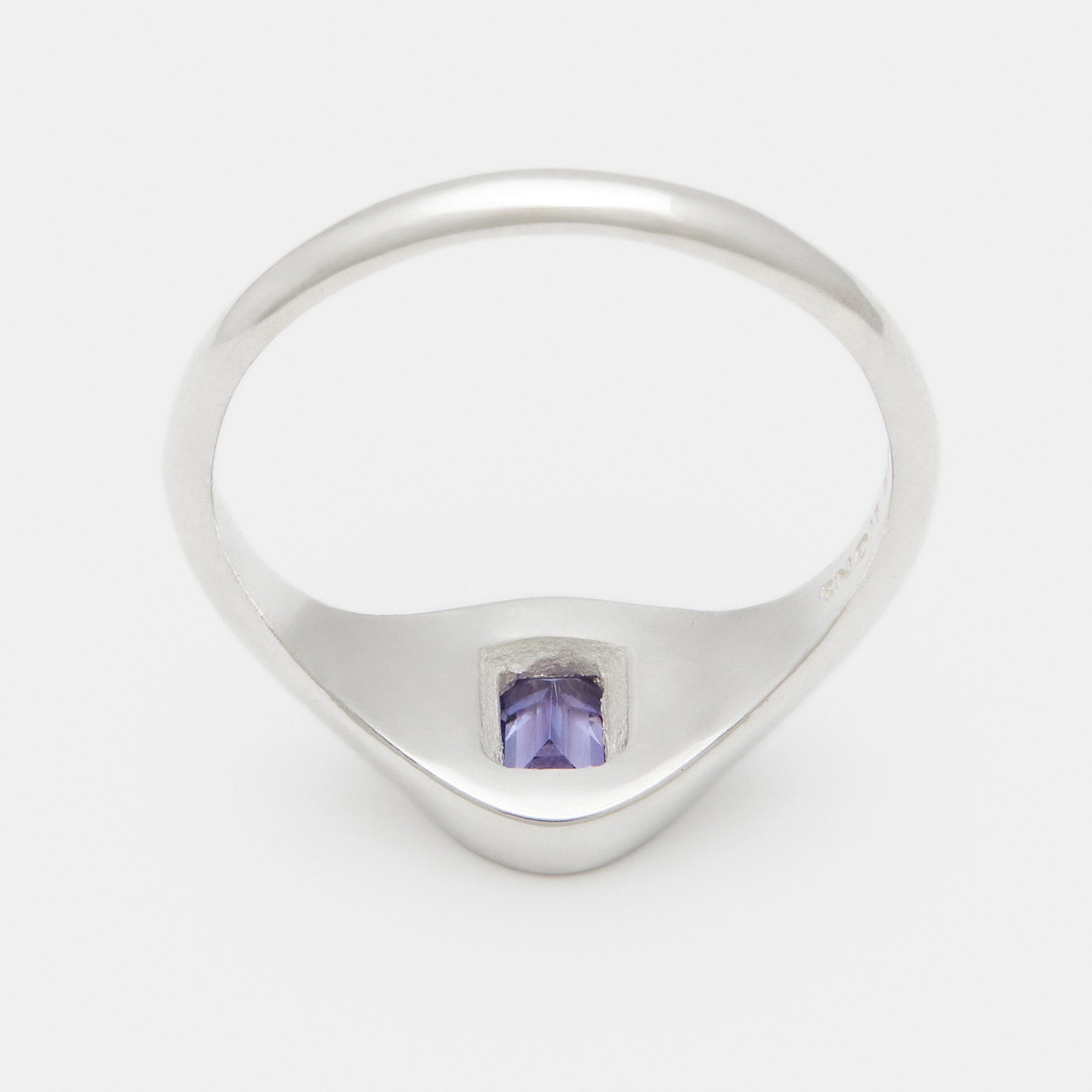 Evan Birthstone Stack Rings in Silver