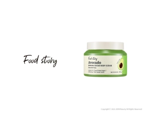 FOOD STORY AVOCADO BANANA SUGAR BODY SCRUB 12.35 OZ. / 350g