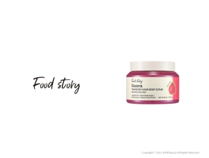 FOOD STORY GUAVA TANGERINE SUGAR BODY SCRUB 12.35 OZ. / 350g
