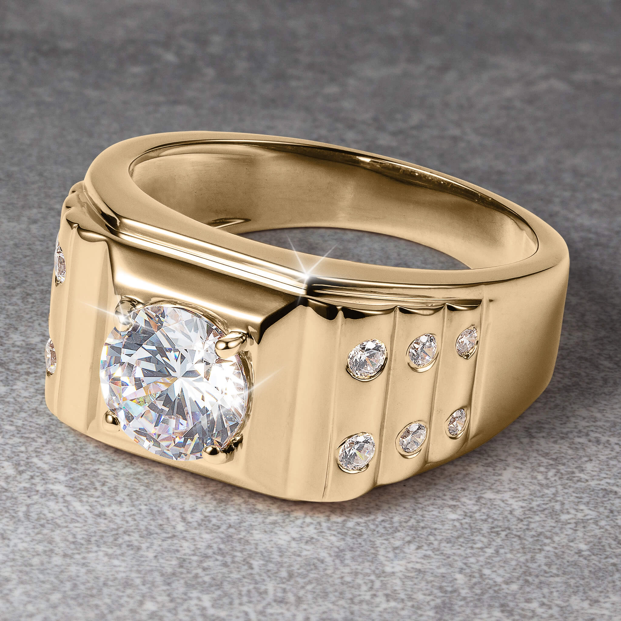 Golden Apex Men's Ring