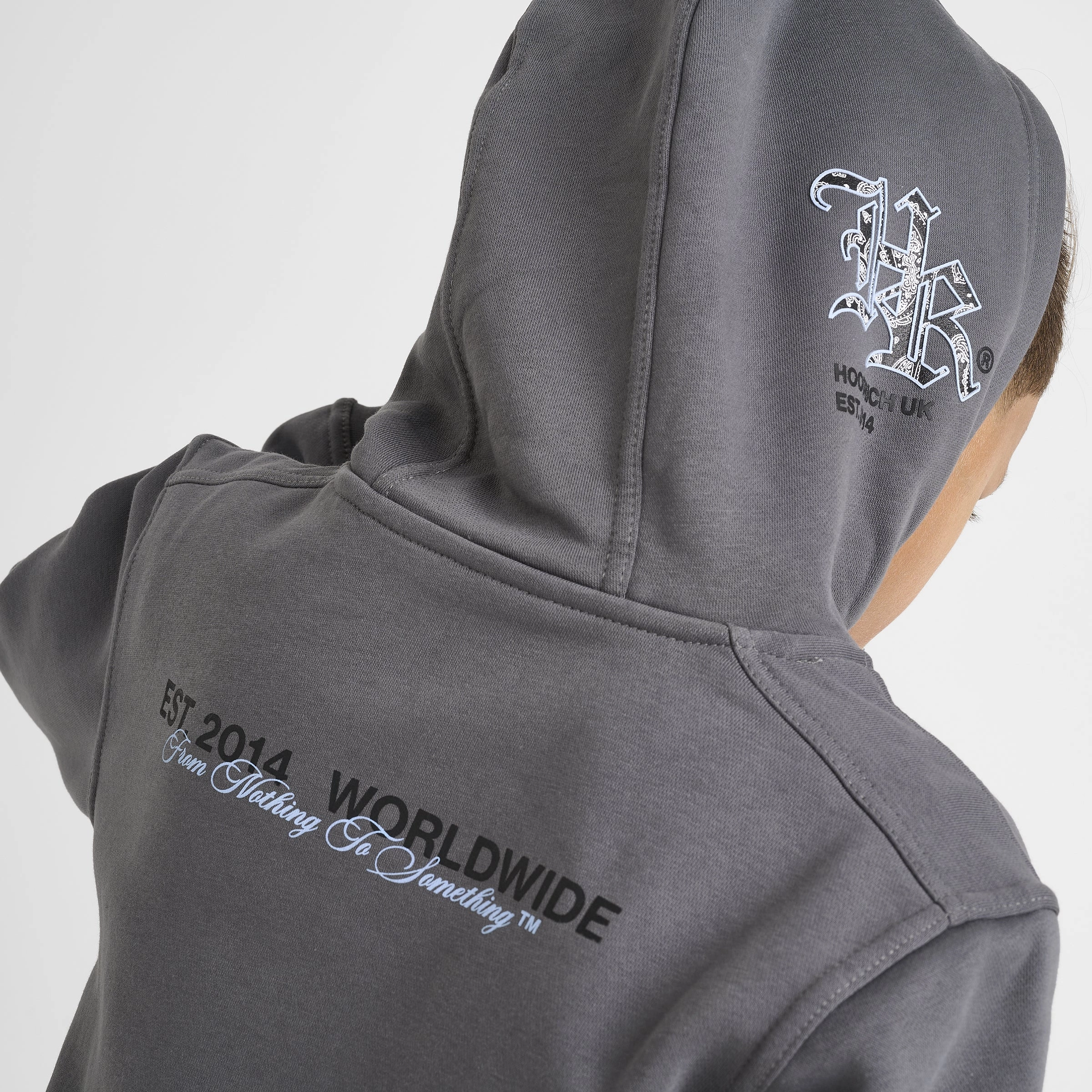 Hoodrich Junior Boys' Eterno Hoodie Lava Smoke / Black - Clear Sky