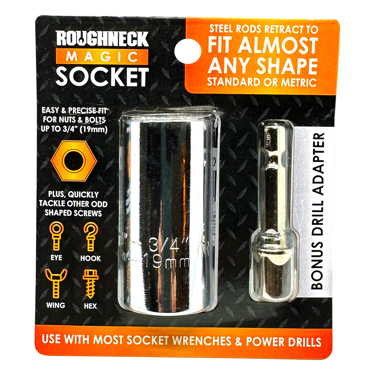 Magic Socket Tool with Drill Adapter - 4 Pieces Per Retail Ready Display 41669