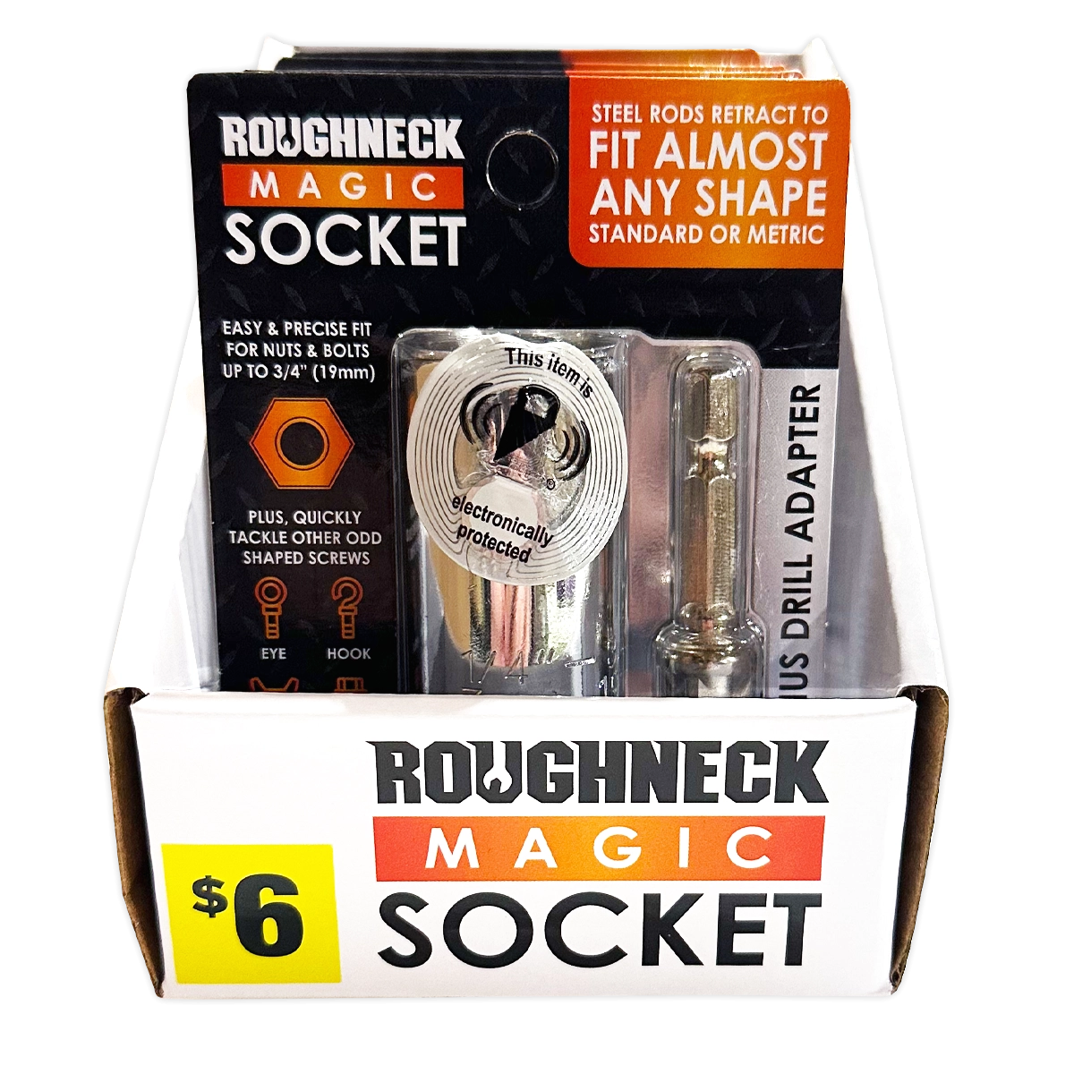 Magic Socket Tool with Drill Adapter - 4 Pieces Per Retail Ready Display 41681