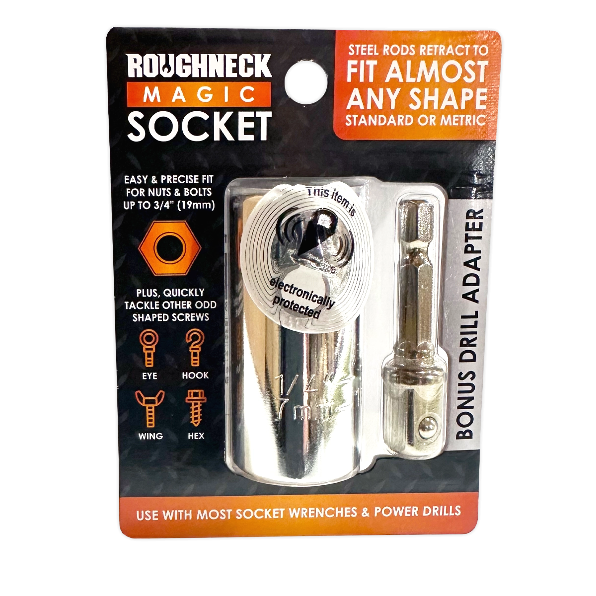 Magic Socket Tool with Drill Adapter - 4 Pieces Per Retail Ready Display 41681