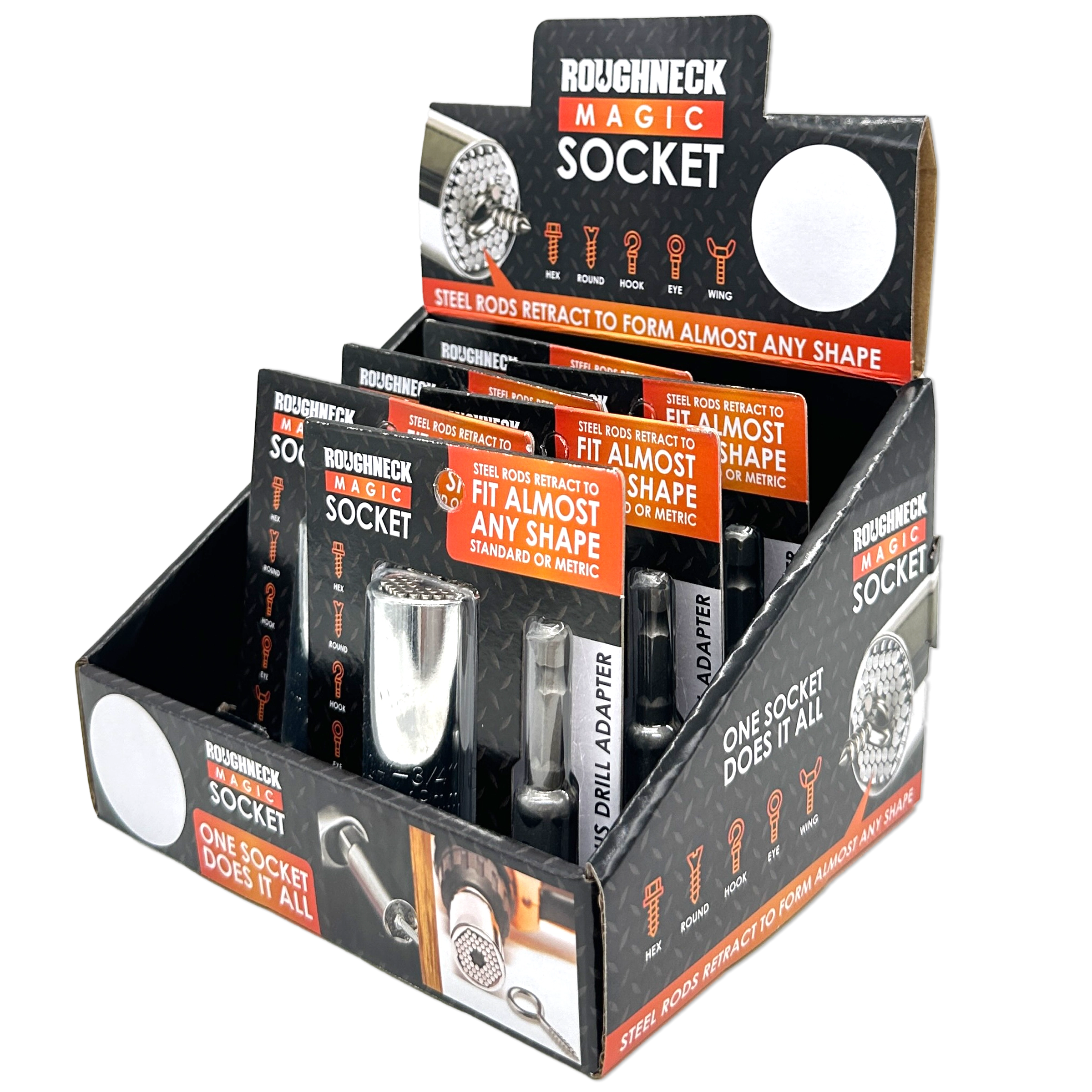 Magic Socket Tool with Drill Adapter - 6 Pieces Per Retail Ready Display 23709