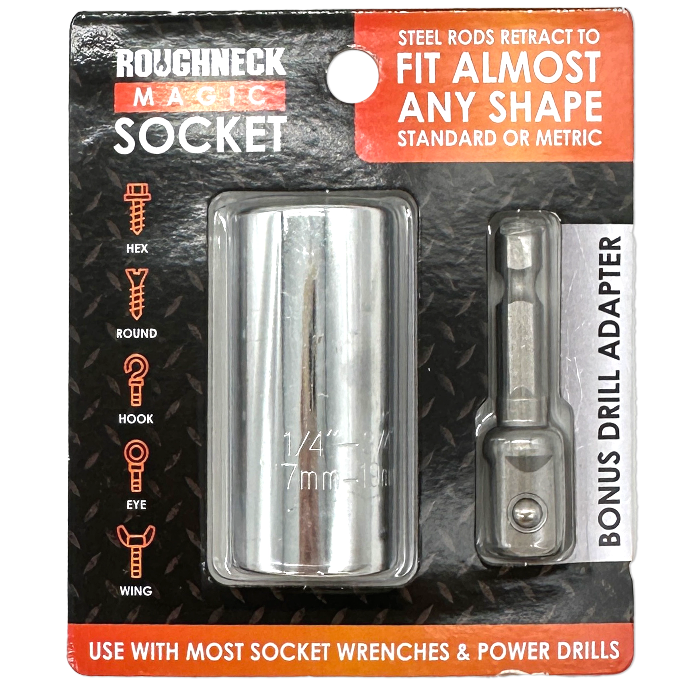 Magic Socket Tool with Drill Adapter - 6 Pieces Per Retail Ready Display 23709