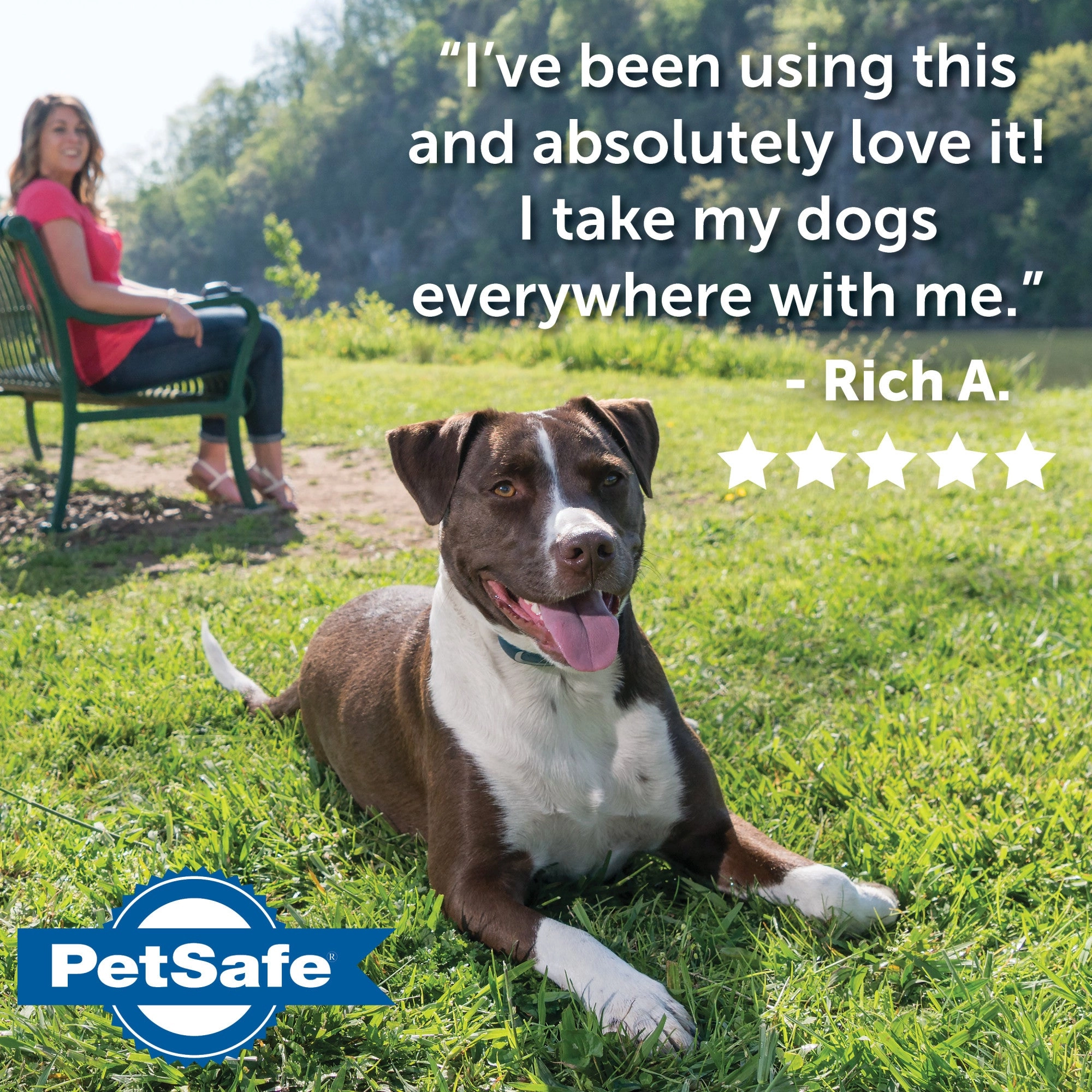 PetSafe Remote Trainer Dog Training Collar - 3 Training Modes: Tone, Vibration, 15 Levels of Static Stimulation, Standard for Dogs over 8lb  - Waterproof, Durable, Rechargeable - 100 Yards (300 Feet)