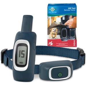 PetSafe Remote Trainer Dog Training Collar - 3 Training Modes: Tone, Vibration, 15 Levels of Static Stimulation, Standard for Dogs over 8lb  - Waterproof, Durable, Rechargeable - 100 Yards (300 Feet)