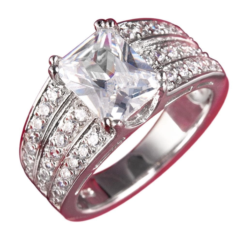 Princess Ring Rhodium