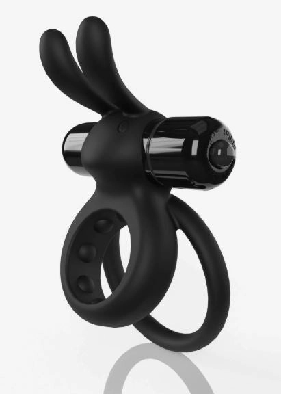 Screaming O 4B Ohare Vibrating Rabbit Cock Ring - Black