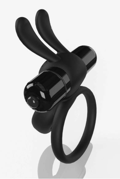 Screaming O 4B Ohare Vibrating Rabbit Cock Ring - Black