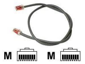 SYSTIMAX GigaSPEED XL GS8E - Patch cable - RJ-45 (M) to RJ-45 (M) - 6 ft - CAT 6 - snagless, stranded - gray CPC3312-03F006