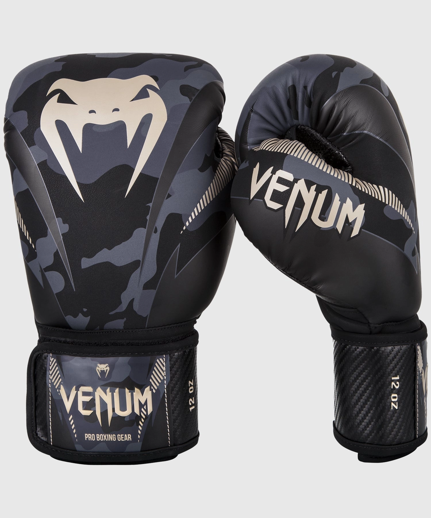 Venum Impact Boxing Gloves - Dark Camo/Sand