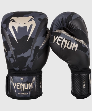 Venum Impact Boxing Gloves - Dark Camo/Sand