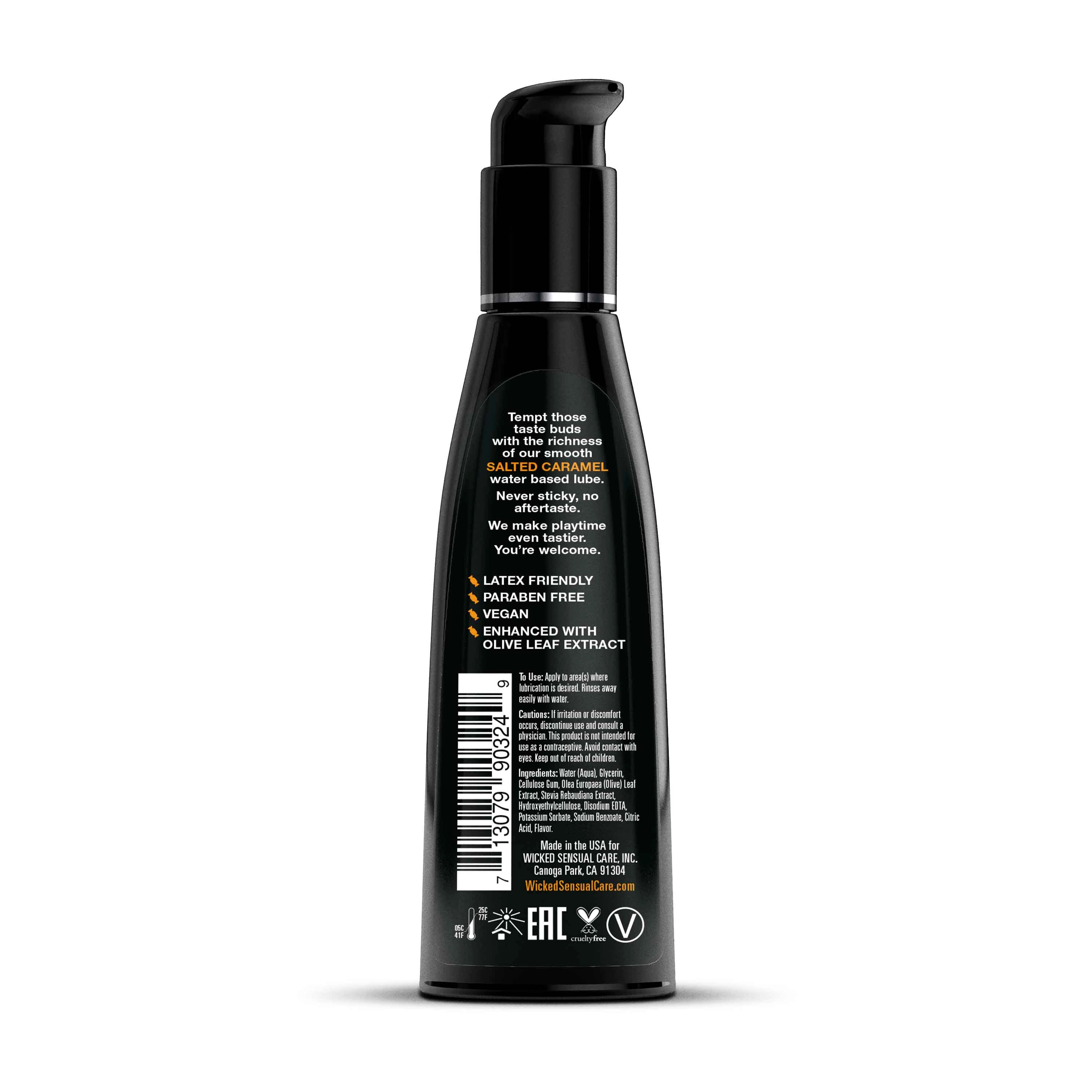 Wicked Aqua Salted Caramel Flavored Lube - 4 oz