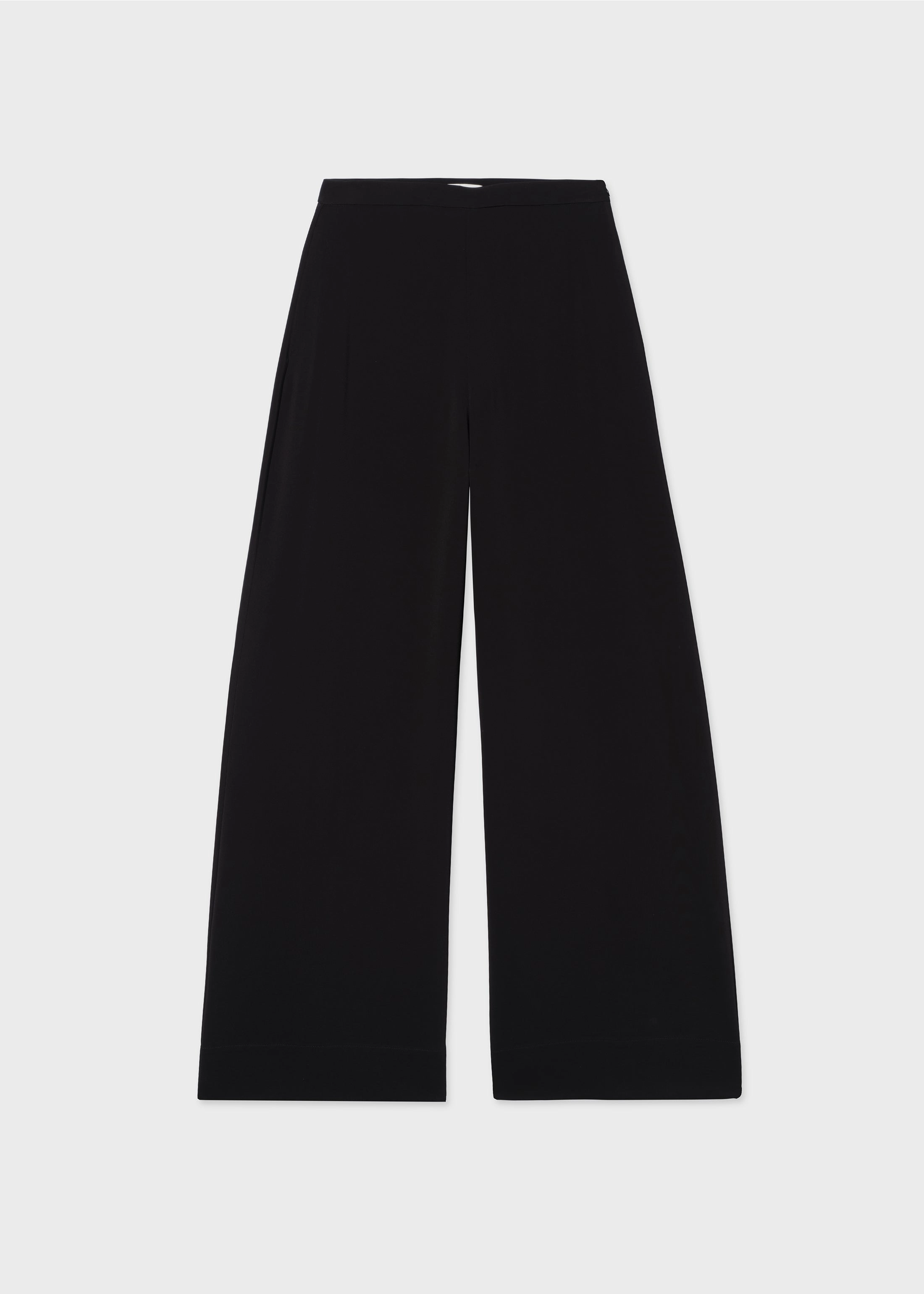 Wide Leg  Pant in Crepe - Black